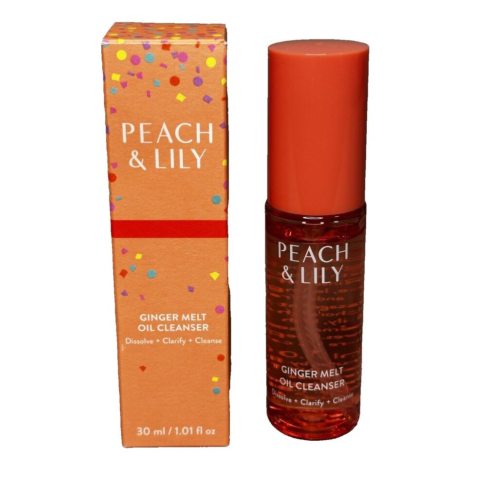 Peach & Lily Ginger Melt Oil Cleanser 1.01 oz 30mL Travel Size NEW IN BOX